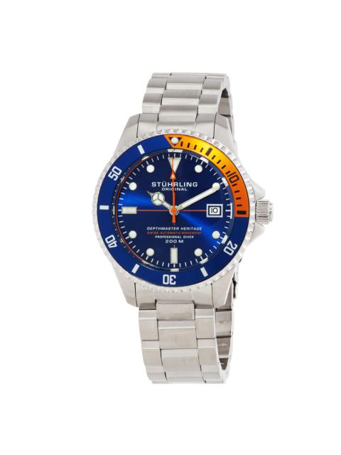 Other Designers Stuhrling Original Aquadiver Automatic Blue Dial Men's Watch M13517