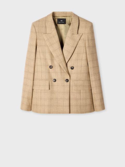Paul Smith Women's Stone Check Double-Breasted Blazer