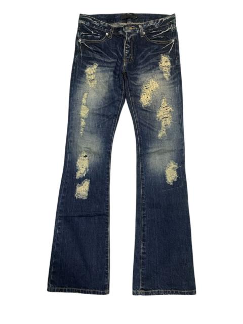 Other Designers Flare🔥 Gostar De Fuga Distressed Lowrise Denim Jeans
