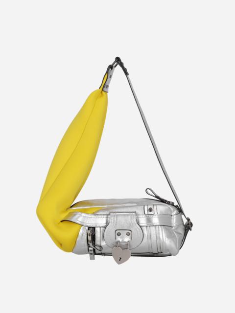 OTTOLINGER Mini Neoprene Leather Bag Silver / Yellow