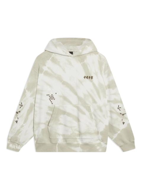Li-Ning Li-Ning Chinese Culture Graphic Tie-Dye Hoodie 'Grey' AWDT261-2