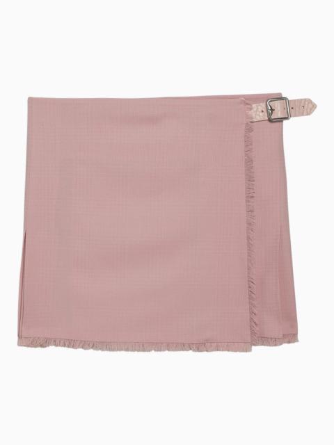 Burberry Pink Cameo Wool Skirt Women