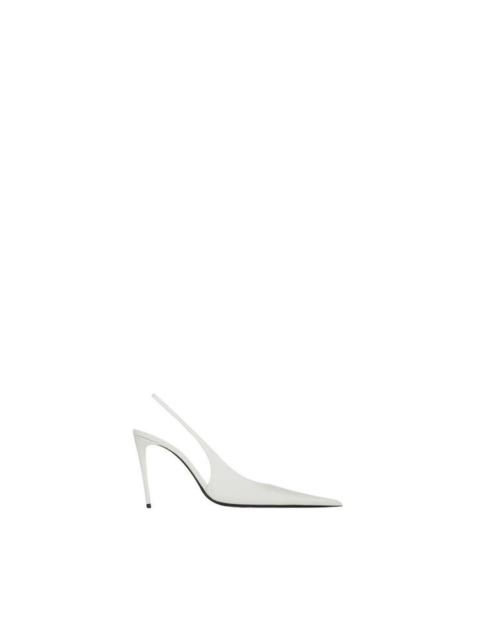 SAINT LAURENT SAINT LAURENT Guermantes $1300 White Patent Leather Pumps Ne