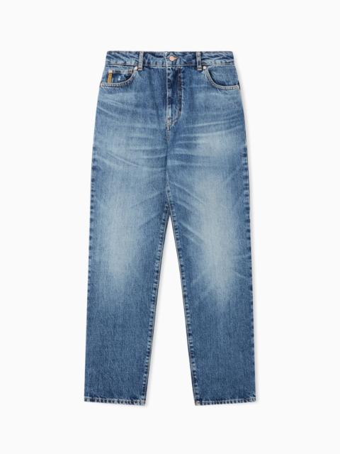 EMPORIO ARMANI FIVE-POCKET DENIM TROUSERS