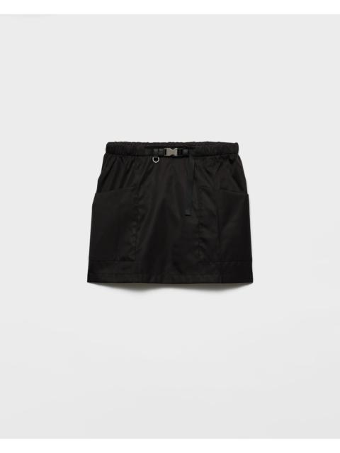 Prada Prada Mini Skirt In Re-nylon