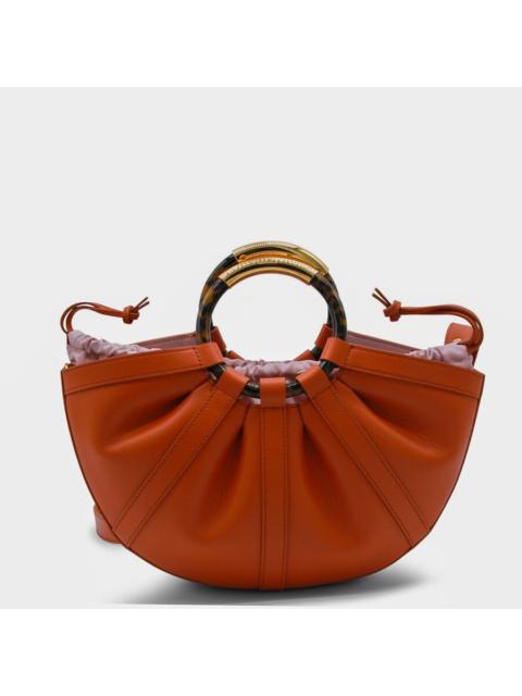 Other Designers Coccinelle Crab Leather Top Handle Bag