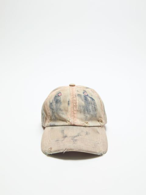 Cap coated denim - Dirty blue/aqua blue