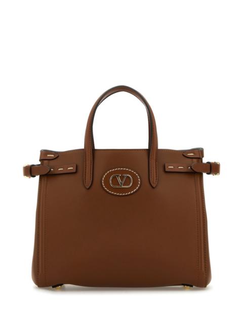 Valentino Brown leather Antibes shopping bag