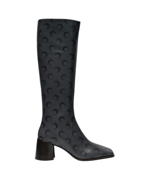 Marine Serre Moon Airbrushed Leather Ms Block High