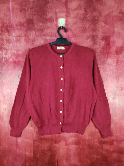 Other Designers Japanese Brand - Eauges Maroon Knitwear Cardigan