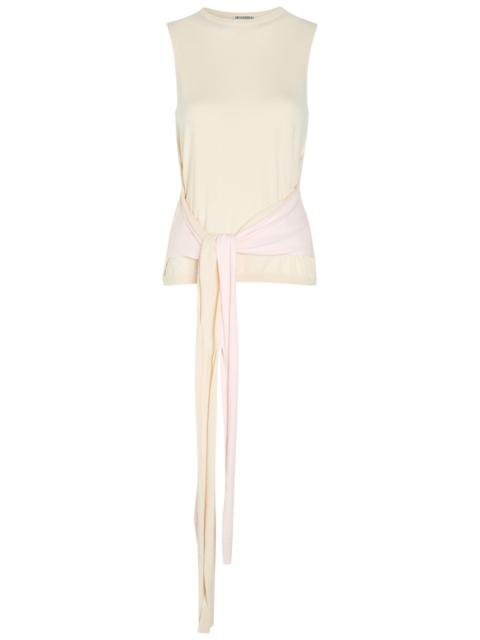 JW Anderson JW Anderson Waist Tie Cotton and Cashmere-blend Tank top