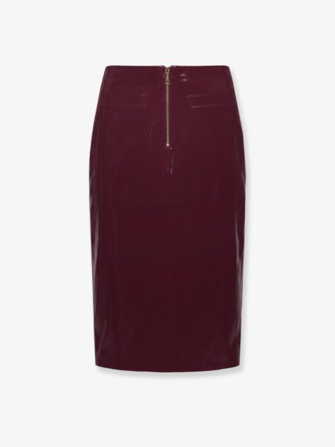 self-portrait Self Portrait Vinyl Midi Skirt