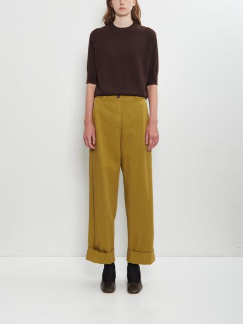 Dries Van Noten Pakora Bis Cotton Pants — Light Khaki