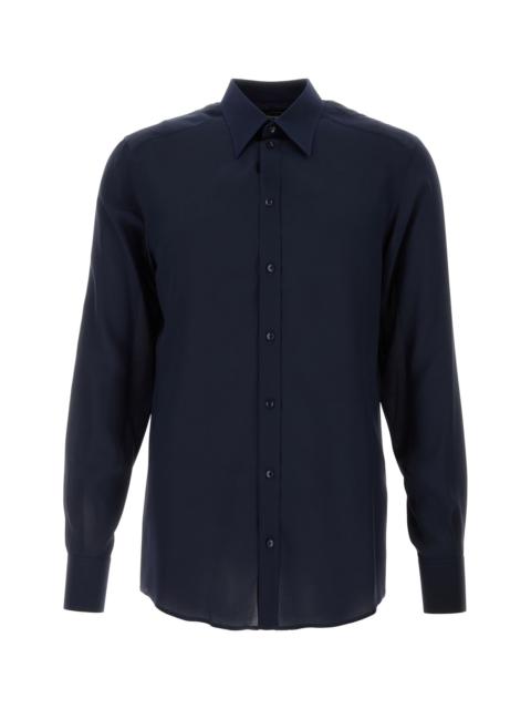 Dolce & Gabbana Blue crepe shirt