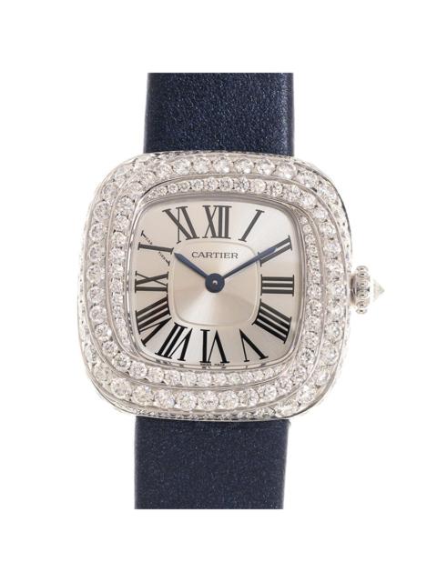 Cartier Coussin De Cartier Quartz Diamond Silver Dial Ladies Watch WJCS0002