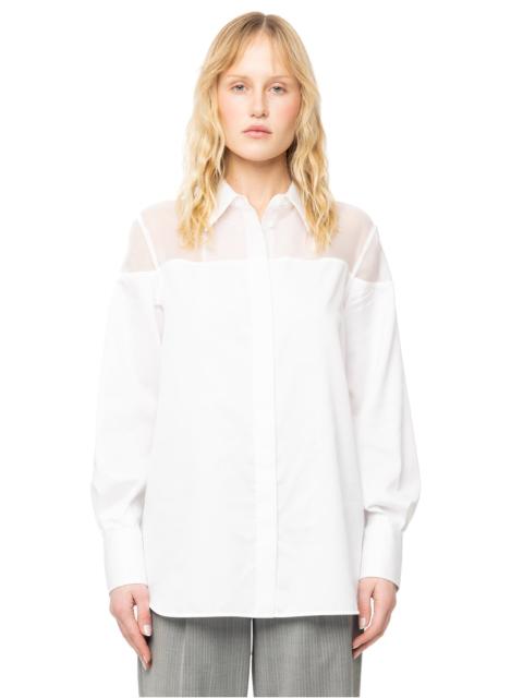 Helmut Lang Poplin Tux Shirt - White