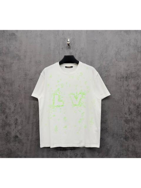 Louis Vuitton Louis Vuitton embroidered all-logo paper airplane short-sleeved shirt