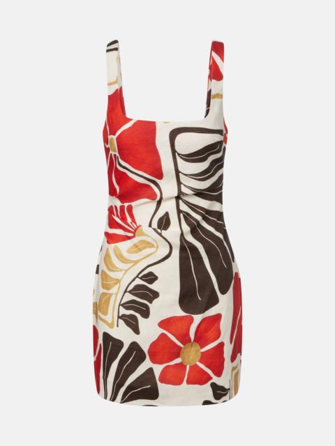 SIR. Julietta floral linen minidress