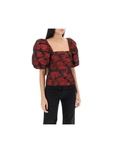 GANNI Ganni blouse in floral jacquard Size EU 34 for Women