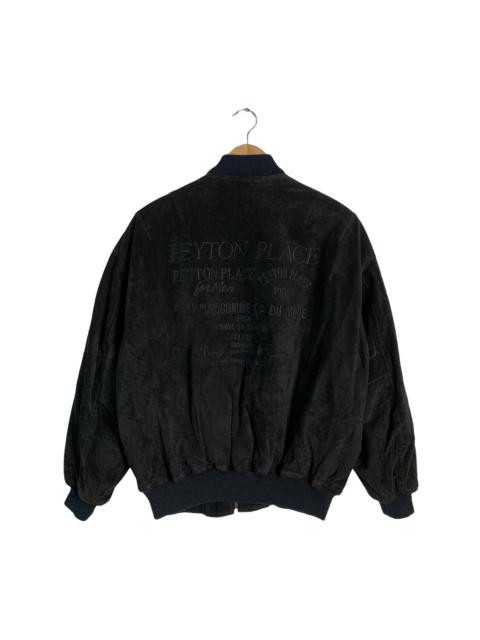 Other Designers PPFM Peyton Place Sports Suede Leather Jacket
