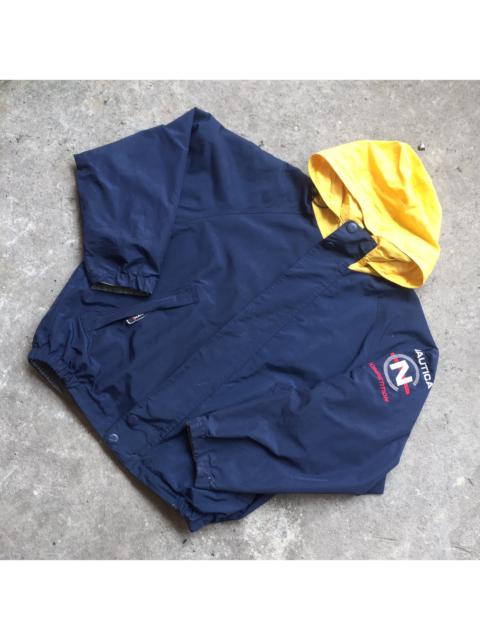 Vintage 90s Nautica competition sailing gear reversible jacket Size S/L