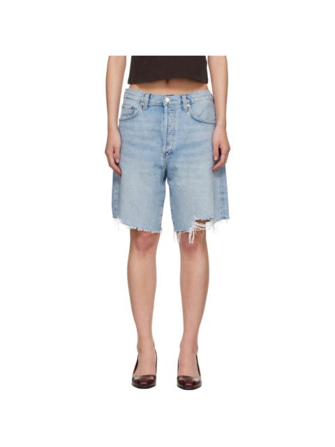 AGOLDE Blue Indra Denim Shorts