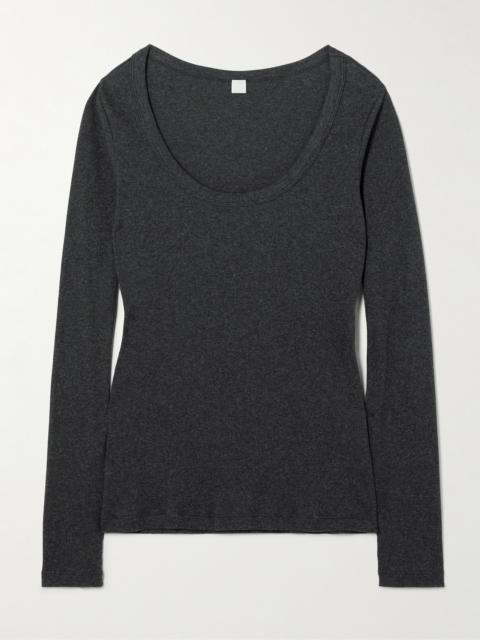 TOTEME Ribbed Stretch Organic Cotton-jersey Top