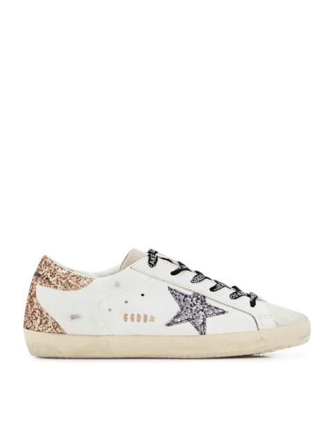 Golden Goose Golden Goose Deluxe Brand Women Super-Star Sneakers In Leather And Glitter