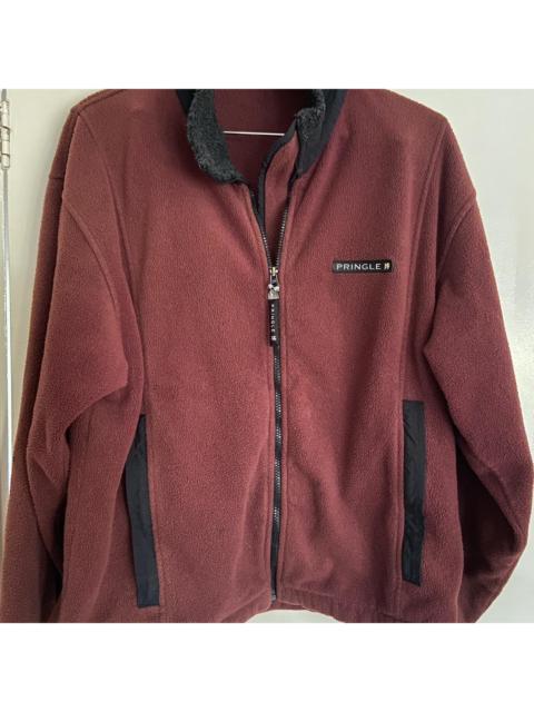 Other Designers Pringle Men's Burgundy and Brown Jacket