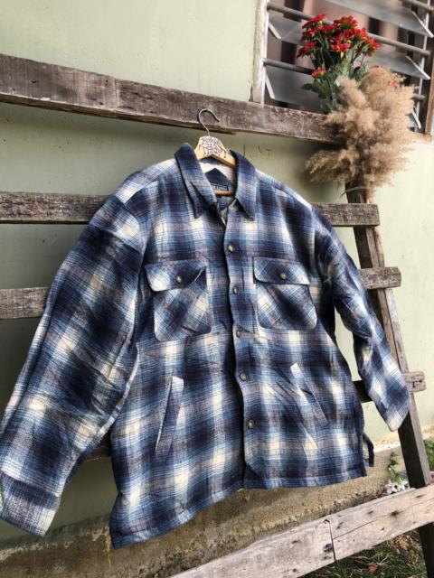 Other Designers Japanese Brand - Collins international Flannel Deep pile Sherpa Button Up
