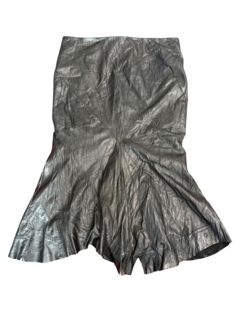 Roberto Cavalli ROBERTO CAVALLI SOFT LEATHER SKIRT BLACK