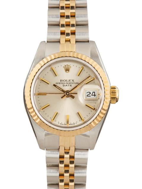 Ladies Rolex Date 69173 Silver Dial