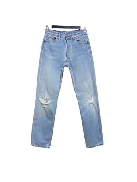 Levi's Vintage 90s Levis 501 Lightwash Distressed Jeans 29x31