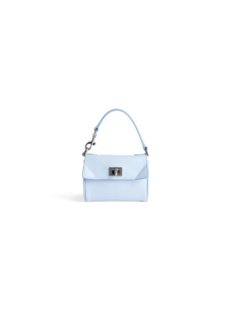 BALENCIAGA Women's Rodeo Micro Bag Charm in Cloudy Blue