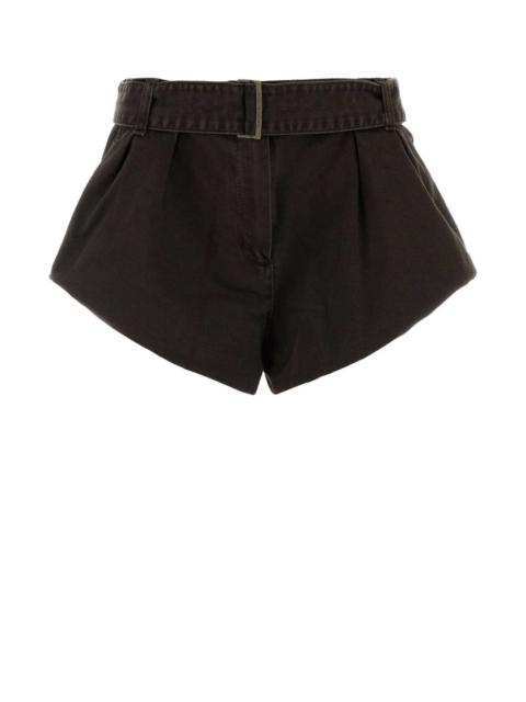 MAGDA BUTRYM Magda Butrym Women Chocolate Denim Shorts