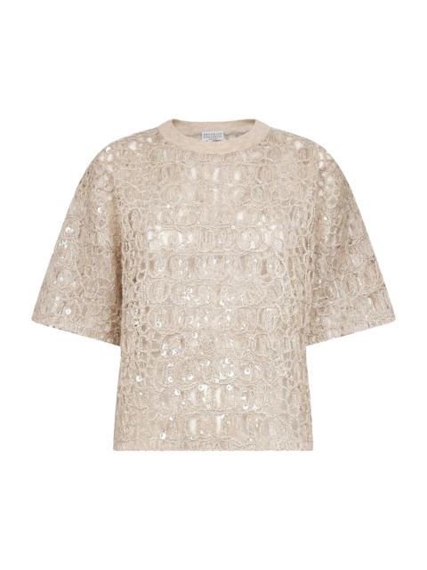 Brunello Cucinelli Dazzling Mohair, Silk And Linen Sweater