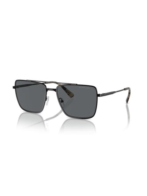 MICHAEL KORS Michael Kors Blue Ridge Dark Grey Navigator Men's Sunglasses MK1154 100587 58