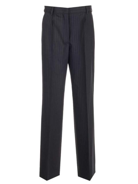 Miu Miu Miu Miu Women Blue Pinstriped Trousers