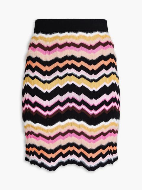 Missoni Brushed crochet-knit mini skirt