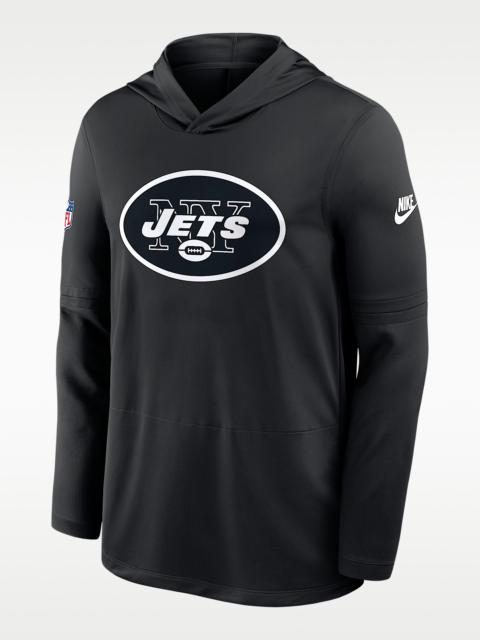 Nike New York Jets Pass Accuracy Men's Nike Dri-FIT NFL Long-Sleeve Hooded Top