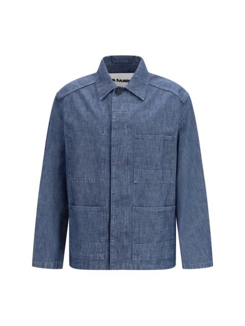 Jil Sander Jil Sander Men Patch-Pocket Chambray Overshirt