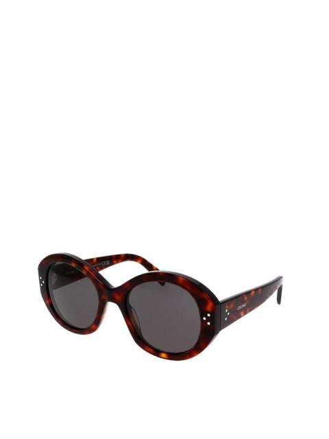 CELINE Round Sunglasses CL40240I in Red Havana