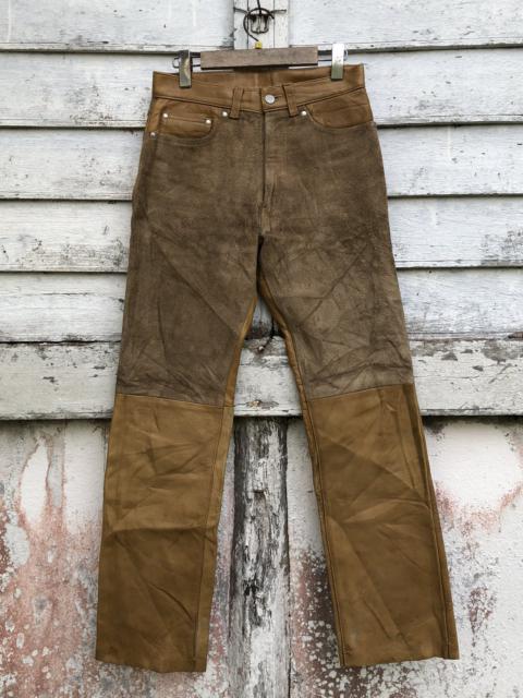 Other Designers Genuine Leather - Indian Motorcycle Denim Cow Hide Pure Leather Pant