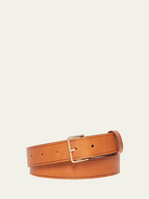 Max Mara Wavenlea Leather Belt