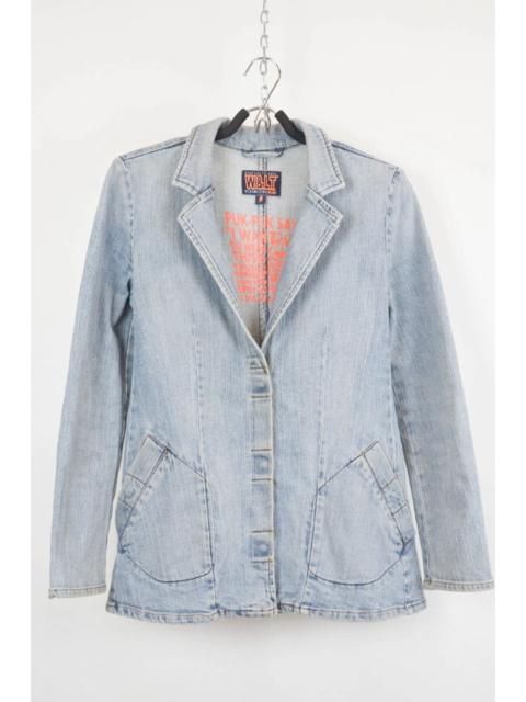Other Designers Walter Van Beirendonck W&LT Denim Blazer