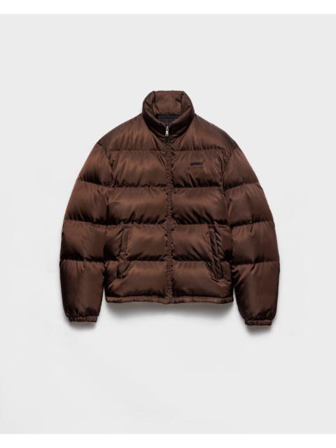Prada Prada Re-Nylon Down Jacket Brown