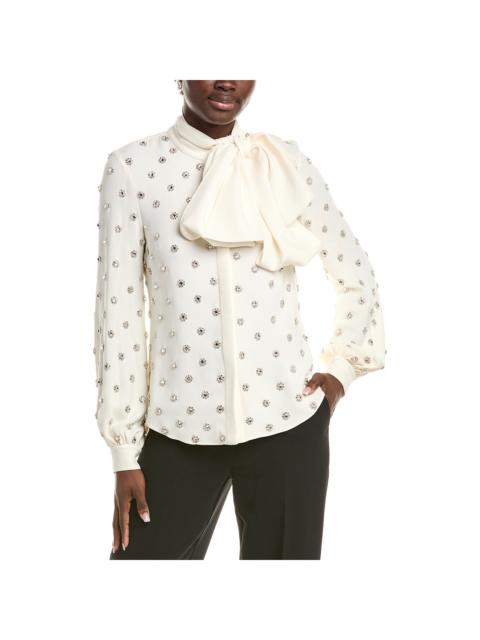 Oscar de la Renta Oscar de la Renta Silk-Blend Blouse
