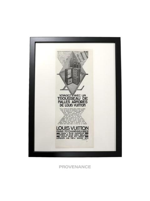 Louis Vuitton Louis Vuitton Antique Vintage Newsprint Ad - LV WARDROBE