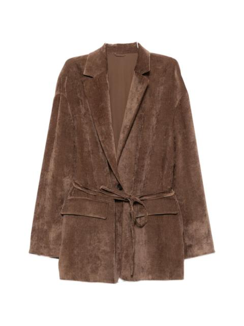 Brunello Cucinelli Brunello Cucinelli Women Velvet Belted Jacket
