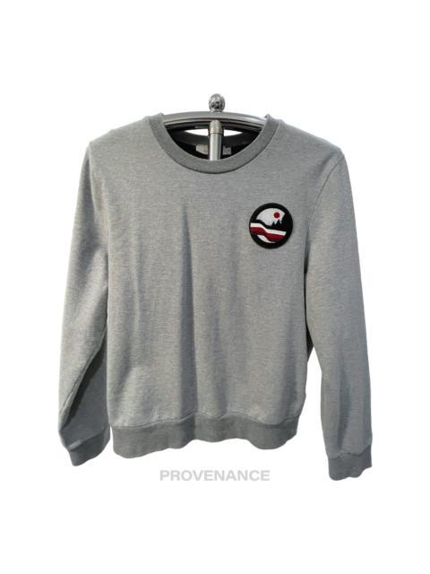 Canali Canali Crewneck Patch Sweatshirt - Heather Grey